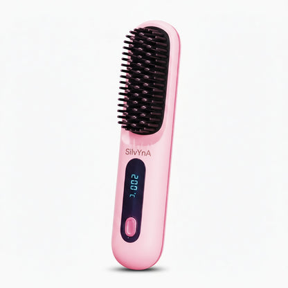 Brosse Coiffante Cheveux Courts & Mi-Longs - Anti Frisottis, Coiffure Prête en 5 Minutes