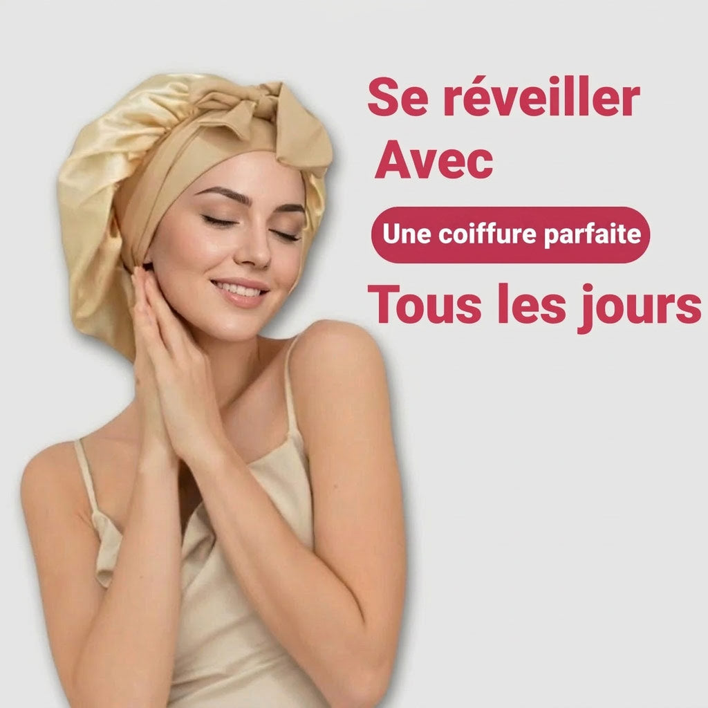 Bonnet à nœud papillon en pure soie