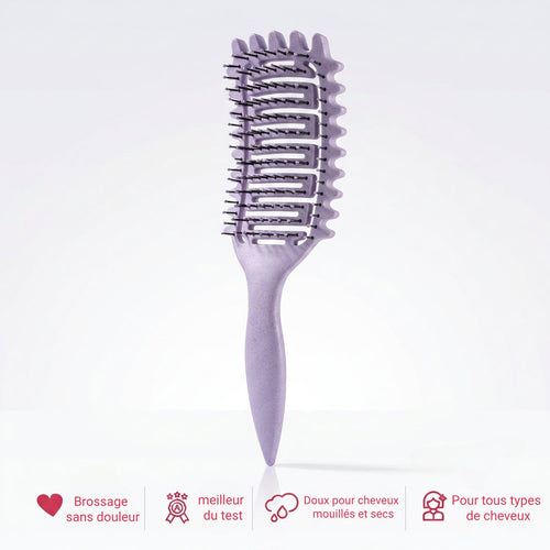 Peigne à Boucles Définies - Démêlage Doux et Sculpte Sans Casser