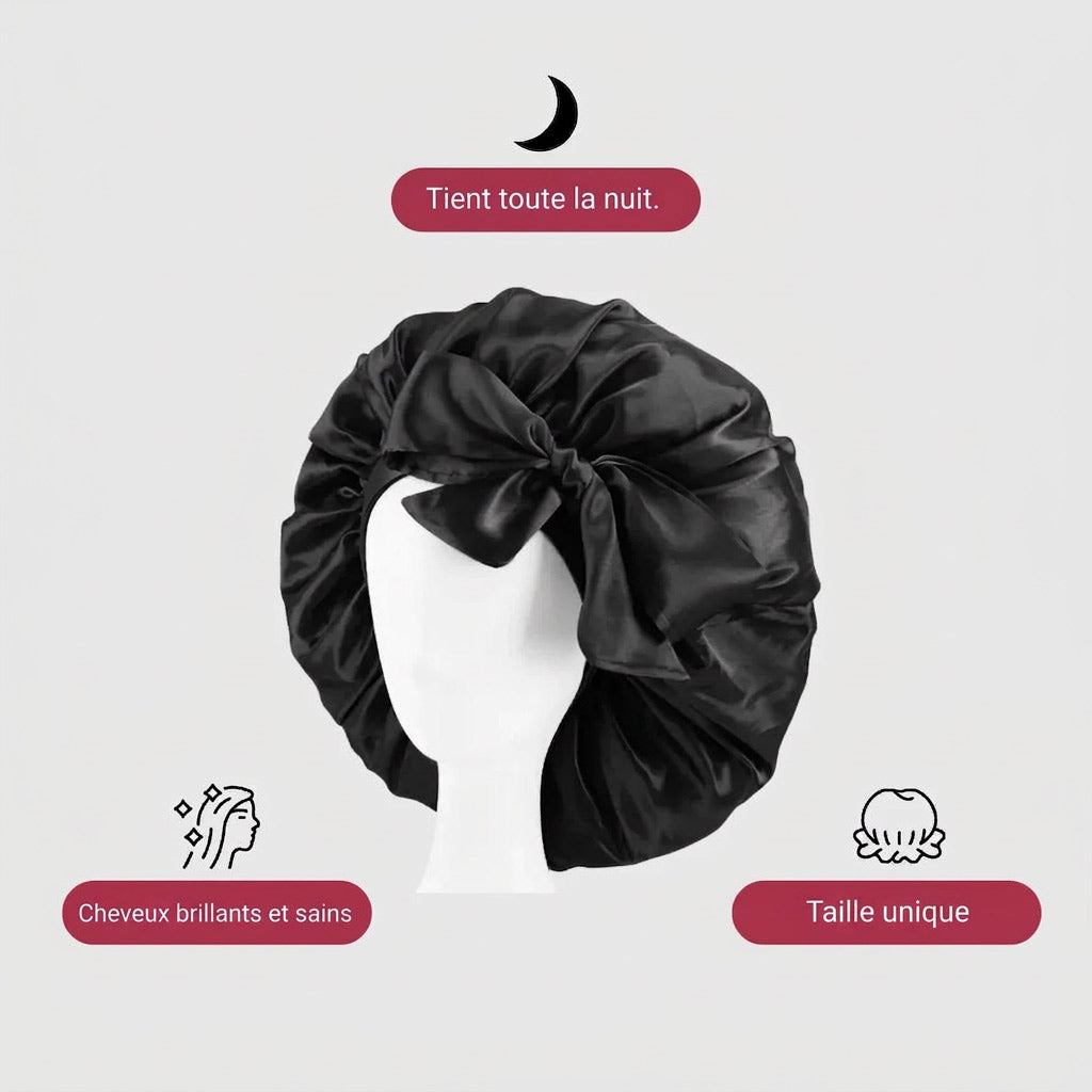 Bonnet à nœud papillon en pure soie