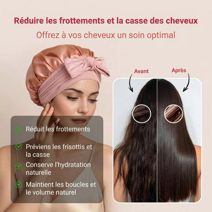 Bonnet à nœud papillon en pure soie