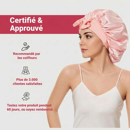 Bonnet à nœud papillon en pure soie