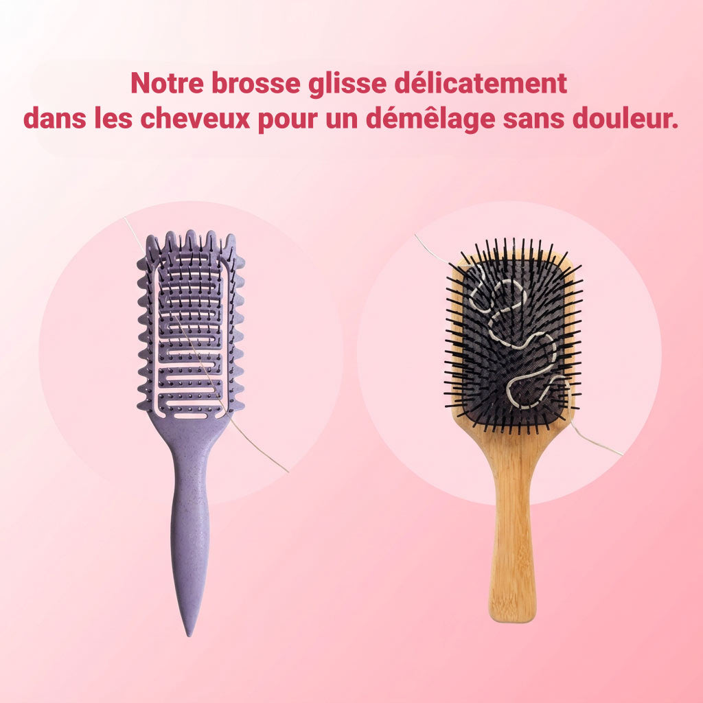 Peigne à Boucles Définies - Démêlage Doux et Sculpte Sans Casser