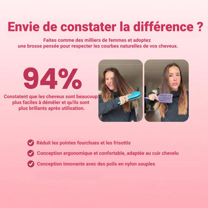 Peigne à Boucles Définies - Démêlage Doux et Sculpte Sans Casser